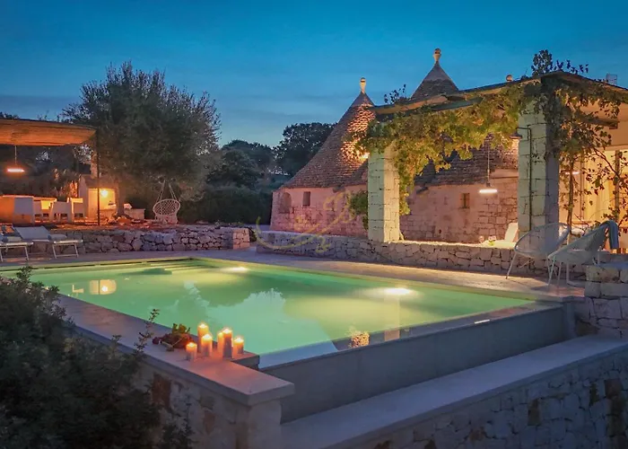 Td Trulli Terralta Panoramic Pool Over Countryside * Monopoli