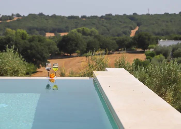 Td Trulli Terralta Panoramic Pool Over Countryside * Monopoli